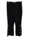 5a7 Cinq a Sept Size 2 Black Triacetate Jeweled Side Zip Pants Black / 2