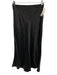 Reformation Size 2 Black Silk Maxi Stretch Midi Skirt Black / 2