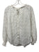 Karlie Size M White Cotton Eyelet Flowers High Rise Button Down Short Set White / M