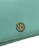 Tory Burch Turquoise Leather Gold Tone Hardware Flap Logo Chain Strap Bag Turquoise / S