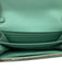 Tory Burch Turquoise Leather Gold Tone Hardware Flap Logo Chain Strap Bag Turquoise / S