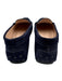 Tod's Shoe Size 41 Midnight blue Leather Upper Round Toe Suede Penny Loafers Midnight blue / 41
