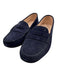 Tod's Shoe Size 41 Midnight blue Leather Upper Round Toe Suede Penny Loafers Midnight blue / 41
