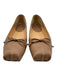 Christian Louboutin Shoe Size 42 Beige Leather Upper Bow detail Ballerina Flats Beige / 42