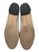 Salvatore Ferragamo Shoe Size 11 Cream Beige & Black Bow detail Toe Cap Flats Cream Beige & Black / 11