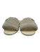 Chanel Shoe Size 41 White Leather Faux Pearl Rhinestone Logo Peep Toe Sandals White / 41