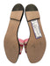 Valentino Garavani Shoe Size 41 Pink & Gold Textile Crochet Stripe Slide Sandals Pink & Gold / 41