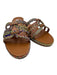 Aquazzura Shoe Size 42 Gold & Multi Canvas Braided Metallic Espadrille Sandals Gold & Multi / 42
