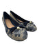 Dior Shoe Size 42 Blue & Beige Canvas Bow detail Round Toe Floral Ballet Flats Blue & Beige / 42