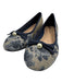 Dior Shoe Size 42 Blue & Beige Canvas Bow detail Round Toe Floral Ballet Flats Blue & Beige / 42