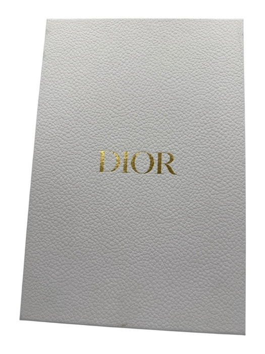 Christian Dior Shoe Size 41.5 Off White Leather Faux Pearl Gold Logo Sandals Off White / 41.5