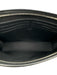 Louis Vuitton Black Taiga Leather Zip Top Silver Logo Clutch Card Slots Bag Black / S
