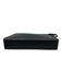 Louis Vuitton Black Taiga Leather Zip Top Silver Logo Clutch Card Slots Bag Black / S