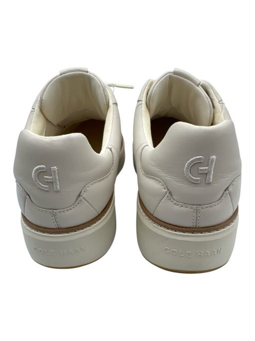 Cole Haan Shoe Size 11 Cream White Leather Upper Panel Detail Low Top Sneakers Cream White / 11
