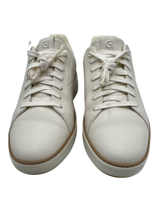 Cole Haan Shoe Size 11 Cream White Leather Upper Panel Detail Low Top Sneakers Cream White / 11