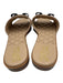 Salvatore Ferragamo Shoe Size 11 Beige & Black Leather Upper Quilted Sandals Beige & Black / 11