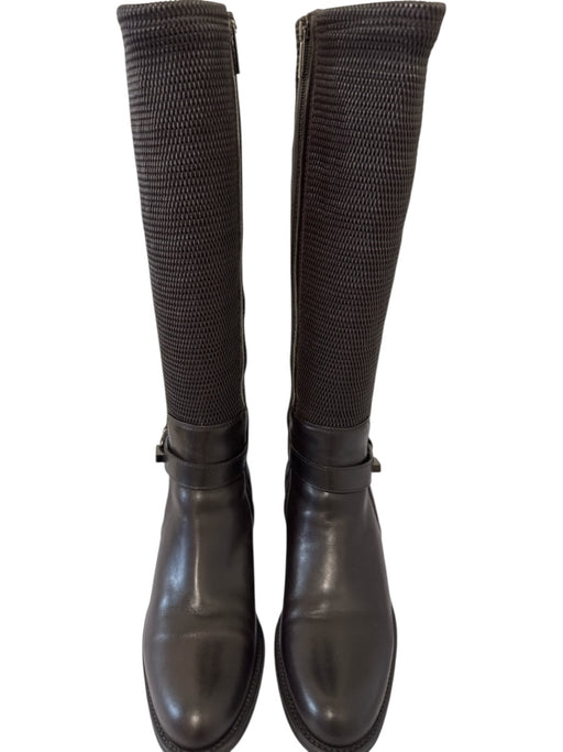 Aquatalia Shoe Size 10.5 Dark Chocolate Brown Leather Upper Buckle Detail Boots Dark Chocolate Brown / 10.5