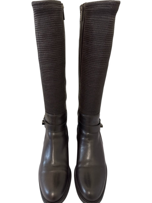 Aquatalia Shoe Size 10.5 Dark Chocolate Brown Leather Upper Buckle Detail Boots Dark Chocolate Brown / 10.5