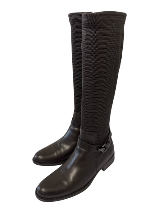 Aquatalia Shoe Size 10.5 Dark Chocolate Brown Leather Upper Buckle Detail Boots Dark Chocolate Brown / 10.5