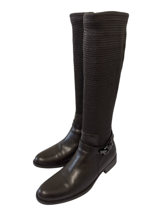 Aquatalia Shoe Size 10.5 Dark Chocolate Brown Leather Upper Buckle Detail Boots Dark Chocolate Brown / 10.5
