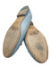 Chanel Shoe Size 42 Light Blue Suede Round Cap Toe Interlocking CC Ballet Flats Light Blue / 42