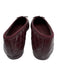 Chanel Shoe Size 42 Burgundy Red Leather Quilted Round Cap Toe Ballet Flats Burgundy Red / 42