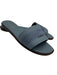 Christian Dior Shoe Size 42 Dusty Blue Leather Textile Logo Open Toe Sandals Dusty Blue / 42