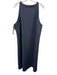 Spanx Size 3X Navy Blue Modal Blend Sleeveless Side Stripe Midi Dress Navy Blue / 3X
