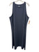 Spanx Size 3X Navy Blue Modal Blend Sleeveless Side Stripe Midi Dress Navy Blue / 3X