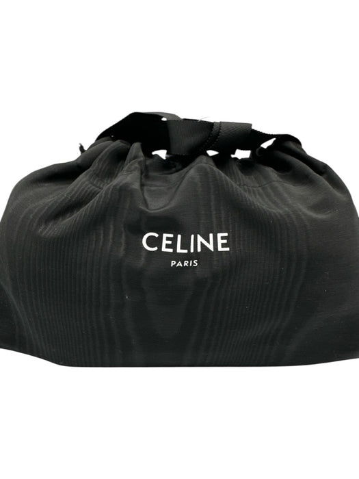 Celine Brown Leather Shoulder Bag Logo Gold Detail Dust Bag Incl. Bag Brown / Small