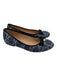 Christian Dior Shoe Size 42 Blue & White Tweed Bow Pearl Detail Logo Flats Blue & White / 42