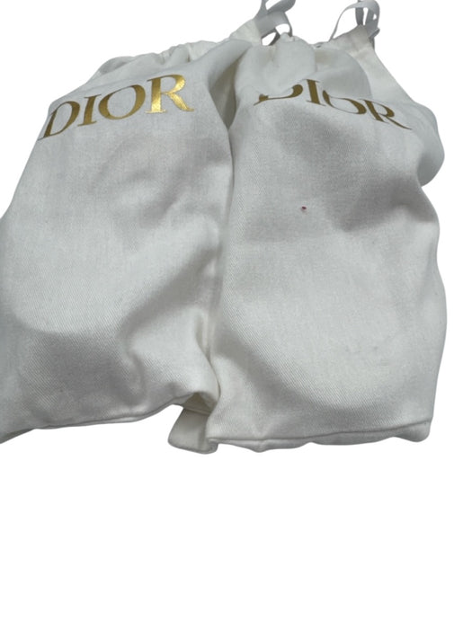 Christian Dior Shoe Size Est 41 Beige Suede Logo White Soles Mules Beige / Est 41