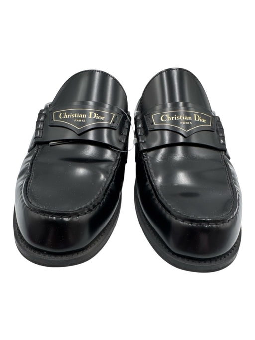 Christian Dior Shoe Size 41 Black Calf Leather Leather Loafer Mule Mules Black / 41