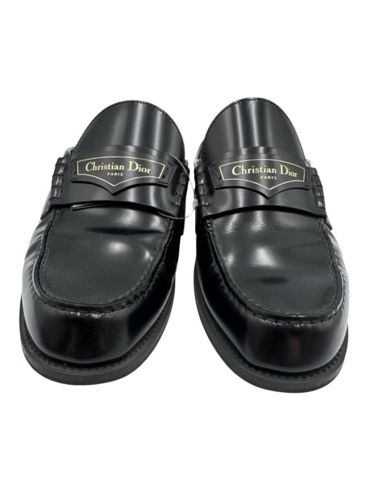 Christian Dior Shoe Size 41 Black Calf Leather Leather Loafer Mule Mules Black / 41