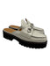 Gucci Shoe Size 41 White Leather Horsebit Detail Loafer Round Toe Platform Mules White / 41
