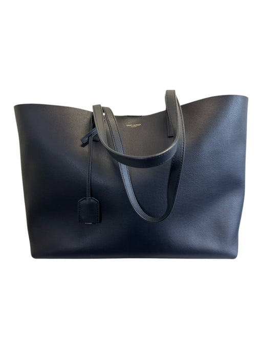 Saint Laurent Deep Blue Leather Tote Shoulder Pouch Inc. Bag Deep Blue / Medium