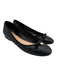 Christian Dior Shoe Size 42 Black Calfskin Leather Quilted Bow Pearl Flats Black / 42