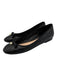 Christian Dior Shoe Size 42 Black Calfskin Leather Quilted Bow Pearl Flats Black / 42