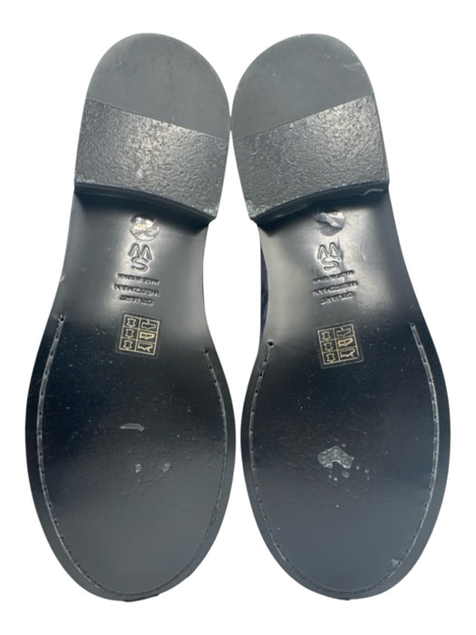Stuart Weitzman Shoe Size 11 Navy Blue & Black Suede Tassel Detail Loafers Navy Blue & Black / 11