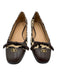 Valentino Garavani Shoe Size 42 Brown & Cream Pony Hair Cap Toe Bow Detail Flats Brown & Cream / 42