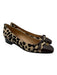 Valentino Garavani Shoe Size 42 Brown & Cream Pony Hair Cap Toe Bow Detail Flats Brown & Cream / 42