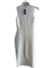 VB Body by Victoria Beckham Size UK/10 White Viscose Body Con Solid Midi Dress White / UK/10