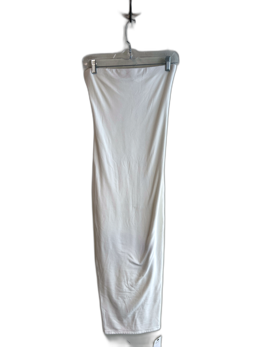 SPRWMN Size Est S White Missing Fabric Tag Strapless Pull On Tube dress Dress White / Est S