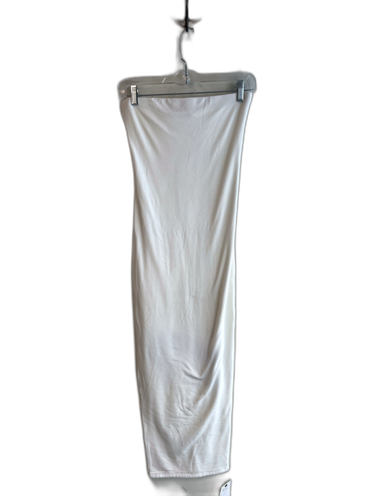 SPRWMN Size Est S White Missing Fabric Tag Strapless Pull On Tube dress Dress White / Est S