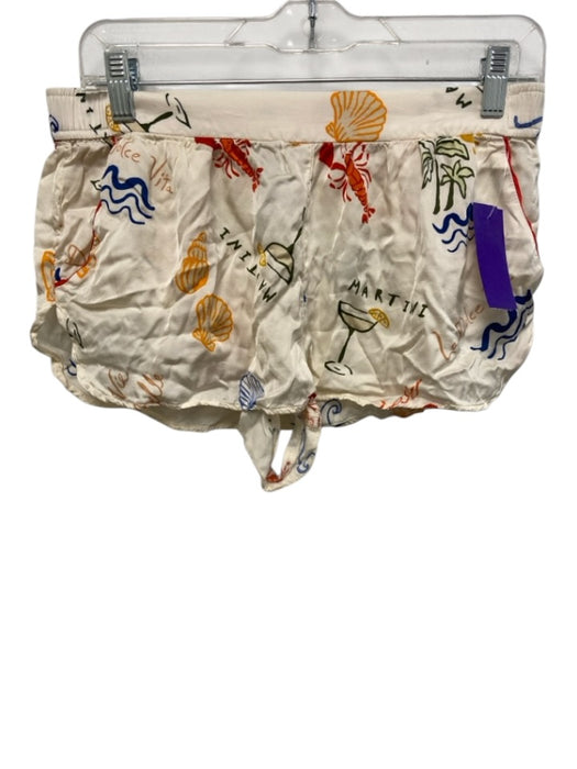 By Anthropologie Size S White, Yellow, Multi Short Sleeve Pajamas Pant Set White, Yellow, Multi / S