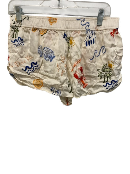 By Anthropologie Size S White, Yellow, Multi Short Sleeve Pajamas Pant Set White, Yellow, Multi / S