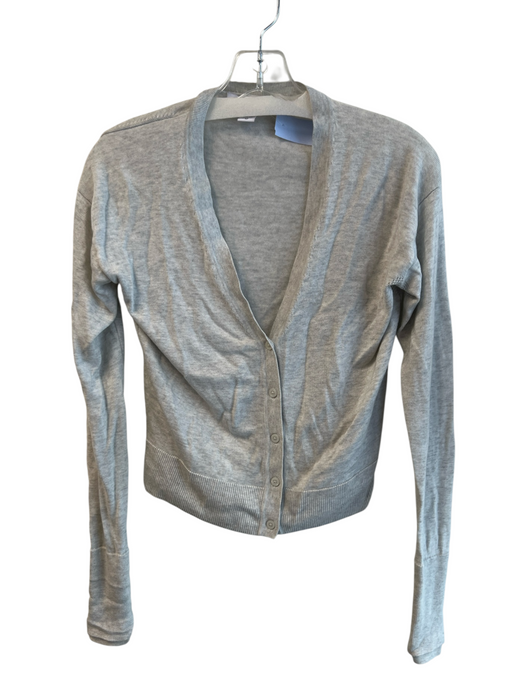 Athleta Size XS Gray Lyocell blend Knit Front Button Closure Long Sleeve Sweater Gray / XS