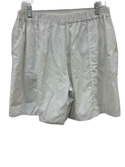 Bottega Veneta Size 42 White Cotton Elastic Waist Solid Shorts White / 42