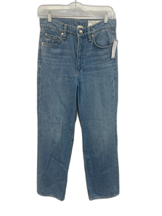 Rag & Bone Size 25 Medium Wash Cotton High Rise Wide Leg Zip Fly Jeans Medium Wash / 25