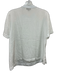 Rag & Bone Size M White Triacetate Short Sleeve T Shirt Button Shoulder Top White / M
